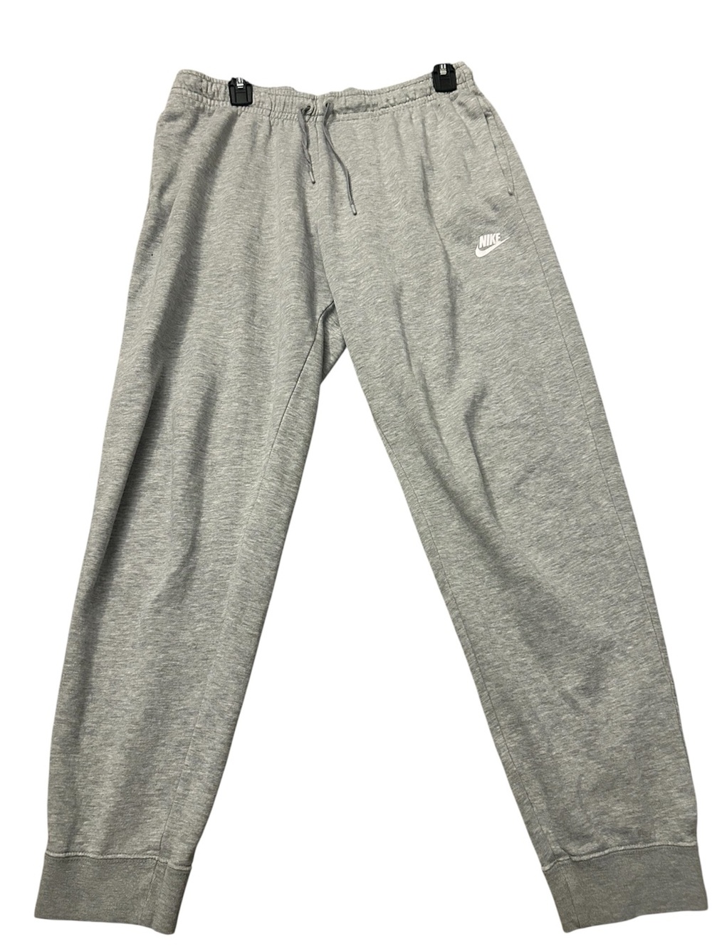 Nike Light Gray Jogger Sweatpants with Swoosh Tag - Picture 1 of 4